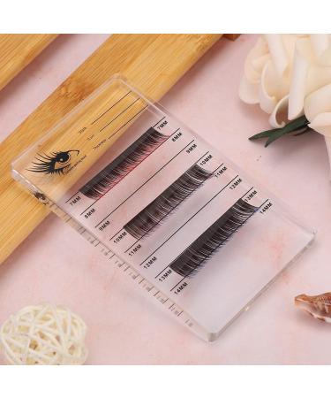 Eyelashes Extension Board Acrylic Eyelashes Grafting Storage Board with Measuring Function Fake Eyelashes Storage Palette for Lash Technicians - Buy Online on GoSupps.com