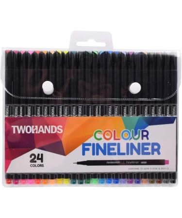 24 Colors TWOHANDS Journal Pens - Fine Tip Markers for Journaling, Writing, Coloring & Drawing - Buy Online on GoSupps.com