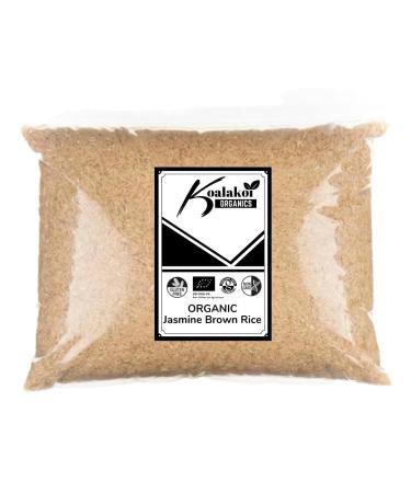 Koalakoi ORGANIC Certified Brown Jasmine Rice | Rich in fibre and nutrients | Premium quality non-GMO Natural rice grain no Additives or Preservatives (1.8kg)