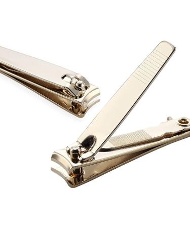 QXSJEDYCH Nail Clippers Gold Carbon Steel Nail Clipper Cutter Professional Manicure Trimmer Toe Nail Clipper Household Nail Scissors with File Nails - Buy Online on GoSupps.com