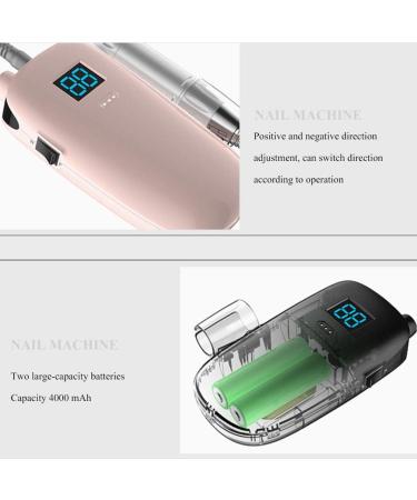 Electric Nail Files Manicure Pedicure Grinding Nail Drill 35000 RPM Rechargeable Nail Remover for Acrylic Nail Gel Nails Nail Buffer Manicure Pedicure Polishing Tools White - Buy Online on GoSupps.com