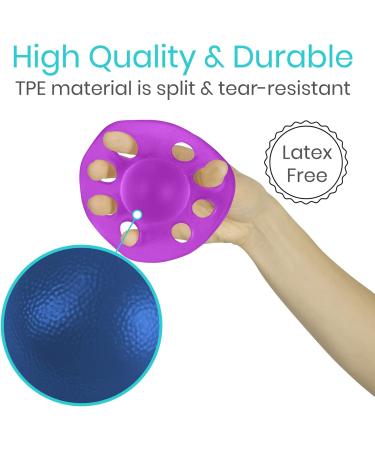 Vive Finger Exerciser & Hand Strengthener - Extensor Trainer Grip Stretcher Balls for Arthritis, Carpal Tunnel, Forearm Muscle Strength - Therapy Exercises for Guitar, Rock Climbing - Includes Strength Band - Buy Online on GoSupps.com