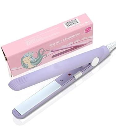 2 in 1 Mini Ceramic Tourmaline Hair Straightener Flat Iron 4 Colors #1