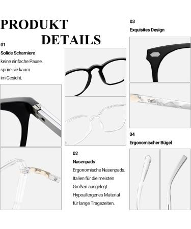 ROCKNIGHT Blue Light Blocking Glasses for Computer & Phone - Transparent Silver - Protect Your Eyes While You Work & Play - Buy Online on GoSupps.com