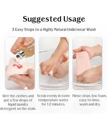 99% Period Panty Cleaner Underwear Laundry Detergent Liquid Underwear Detergent Laundry Detergent For Washing Underwear Plant Based Laundry Detergent Maintain Underwear Freshness (Blue+Pink) - Buy Online on GoSupps.com