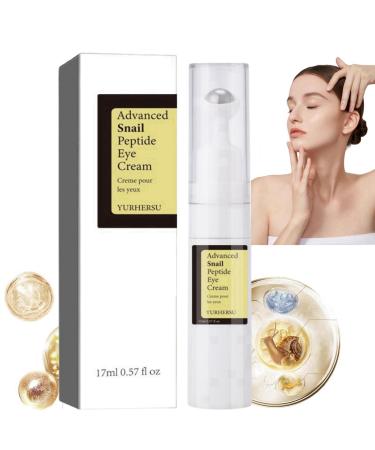 Snail Peptide Energetic Eye Roll-On Firming Eye Cream Eye Cream for Dark Circles and Puffy Eyes Instant-Eye Bag Removal Anti-Wrinkle Eye Cream Under Eye Cream Dark Circles Hydrating &Firming Eye Serum