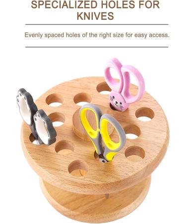 Wooden Holder Shears Organizer Shear Holder Hairdressing Scissors Holders Professional Scissor Storage Organizer Perfect and Suitable Tool for Home and Salons - Buy Online on GoSupps.com