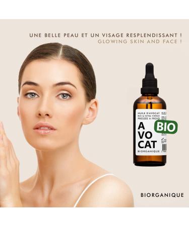 Avocado Oil 100% Organic Pure Natural and Cold-Pressed 50 ml Care for Hair Body Skin - Buy Online on GoSupps.com