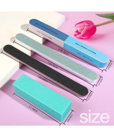 Fandamei 20-Piece Nail Buffer & File Set - Professional 100/180 Gel Nail Files for Manicure & Pedicure - Perfect for Nail Care Worldwide - Buy Online on GoSupps.com