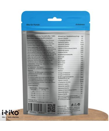 Buy Itiko Vitamins for Dogs | Delicious Calming Supplement | Seastant for Nervous System Improvement | L-Tryptophan 150mg - Buy Online on GoSupps.com