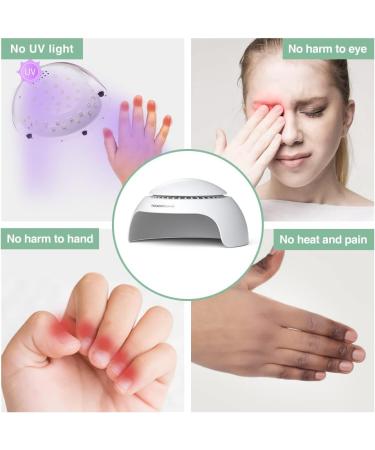 TOUCHBeauty Nail Dryer Air & LED Light | Mini Nail Dryer Fan for Normal Nail Polish - AG-2130A - Fast Drying Perfect for Home Use - Buy Online on GoSupps.com