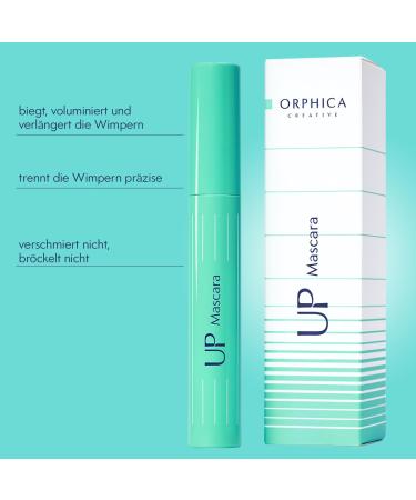 Orphica up Mascara - XXL Effect Black | Waterproof Eyelash Extension & Volumizing Conditioner | 7.5 ml for Longer Defined Natural Lashes - Buy Online on GoSupps.com