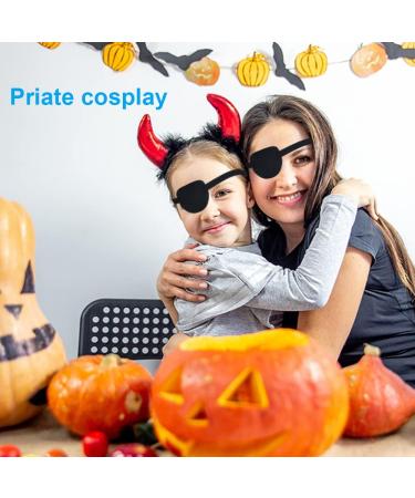 AMZVIO 2pcs 3D Eye Patches for Adults & Kids - Soft Medical Eyepatch for Amblyopia & Lazy Eye Right & Left Eye Black - Buy Online on GoSupps.com