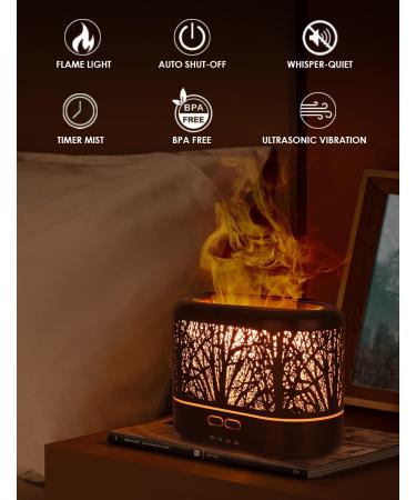 Salubrito 200ml Metal Aroma Diffuser - Flame Effect Essential Oil & Fragrance Humidifier - Buy Online on GoSupps.com