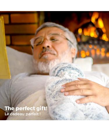 BetterDay Hot Water Bottle with Hood - 2L Fluffy Cover British Standard Natural Rubber Perfect for Comfort & Warmth - Shop Now! - Buy Online on GoSupps.com