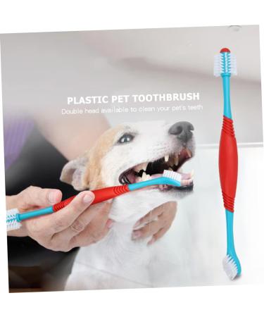 Beavorty 2pcs Cat for Dual-head Double Convenient Tooth Double-headed Brush Manual Pet Supple Bristles - Buy Online on GoSupps.com