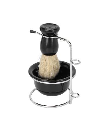 Premium Manual Shaving Brush Set for Men | Soft Nylon Hair & Large Foam Bowl | Space Saving Design | Facial Care Essentials - Buy Online on GoSupps.com