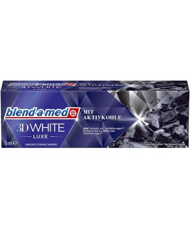 Buy Blend-a-Med 3D White Luxe Activated Charcoal Toothpaste 75ml - Whiten & Brighten Your Smile | International Shipping Available - Buy Online on GoSupps.com