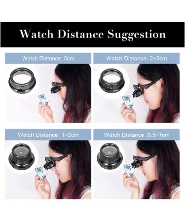 Headband Magnifier Head MountLighted Magnifying Glasses New Headband Head-Worn Glasses Magnifier 10X 15X 20X 25X LED Jeweler Watch Repair Magnifying Eye Glass Loupe Binocular Magnifier for Jewelry - Buy Online on GoSupps.com