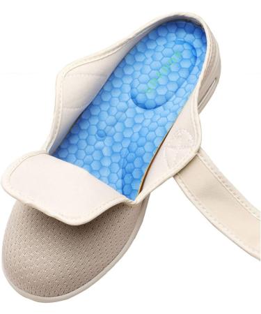 Yytcsjz Men's Diabetic Orthopedic Slippers - Air Cushion Lightweight Walking Shoes for Elderly with Swollen Feet & Plantar Fasciitis - Deep Grey (Foot Length 12) - Buy Online on GoSupps.com