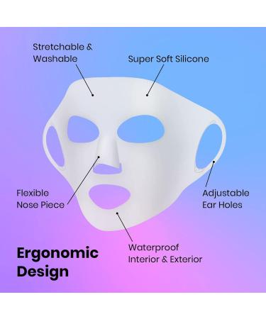Buy Beauty Tools: Reusable Silicone-Ma-Sken Face Masking Holder | Tuchma-Ske Facial Wrap - White - Buy Online on GoSupps.com