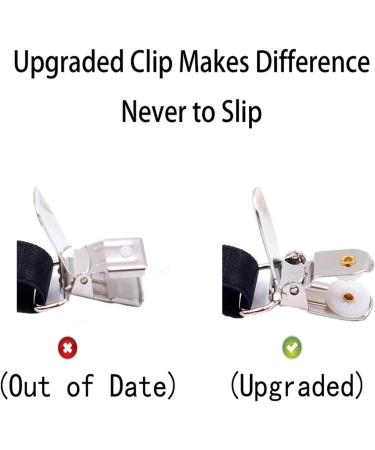 Buy Men's Shirt Holders & Suspenders - Elastic Non-Slip Adjustable Shirt Stays (1 Pair) - O-Shape for Perfect Fit - Buy Online on GoSupps.com
