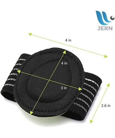 JERN Extra Thick Arch Support Compression Sleeves for Plantar Fasciitis Relief - 1 Pair - Buy Online on GoSupps.com
