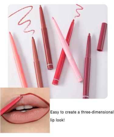  G n rique Lip pencil set lip liner 6 waterproof lipsticks | Smudge-proof lip pencil long-lasting matte lipstick to shape and sculpt lips - Buy Online on GoSupps.com
