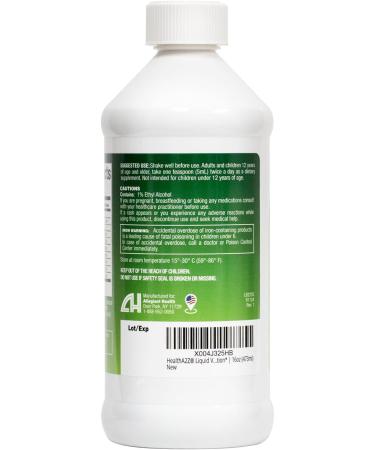 HealthA2Z Liquid Vitamin B-Complex Plus Iron Supports Healthy Energy Levels* | Healthy Blood Function* | Promotes Healthy Nerve Function* | Natural Orange Flavored | 16oz (473ml) - Buy Online on GoSupps.com