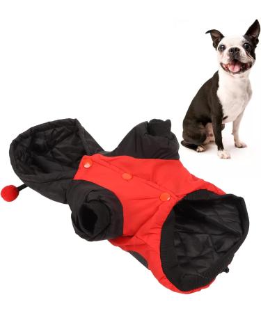 Buy Bagima Ladybug Dog Costume | Warm Hooded Sweater for Small Dogs | Cozy Halloween Winter Clothing | Cute Ladybug Pet Outfit in Black - Buy Online on GoSupps.com