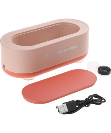 TEBI Ultrasonic Wash Cleaner Frequency Washing Jewelry Glasses For Pacifiers Nail Bead Pen Ultrasonic Cleaner Jewelry Pink Charging - Buy Online on GoSupps.com