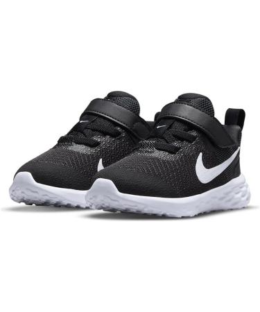 Nike Unisex Kids Revolution 6 Sneakers - Black/White/Dk Smoke Grey - Size 35 EU - Fast International Shipping - Buy Online on GoSupps.com