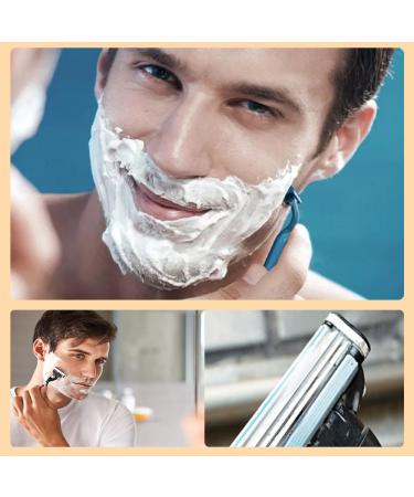 4 Replacement Razor Blades for Men - Comfortable Manual Shaving | High-Quality Men's Razor Blades - Buy Online on GoSupps.com
