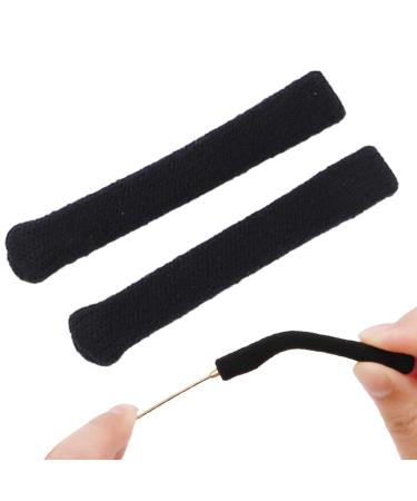 Puzzle Game glasses ear pads ear pads for knitting glasses glasses bricks glasses glasses ear grip non-slip glasses arm cushion soft glasses holder black