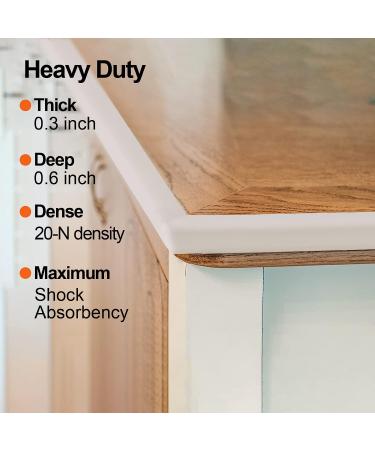 Baby Proofing Edge and Corner Guards - Child Safety Furniture Bumper with 3M Double-Sided Tape - Fireplace, Table, Stair, Cabinet Protector (Beige White) - Buy Online on GoSupps.com