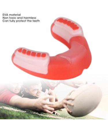 Premium Athletic Mouth Guard - Non-Toxic Shock-Absorbing EVA Protection for Football & Boxing (Red & White) - International Shipping - Buy Online on GoSupps.com