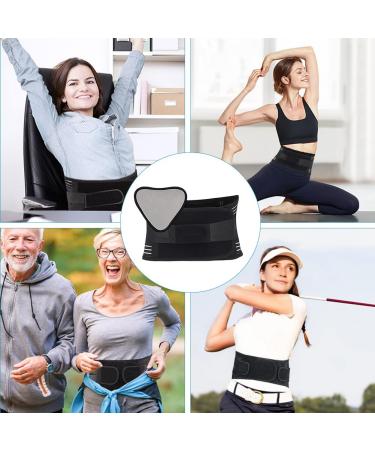 Adjustable Lower Back Support Belt for Scoliosis & Sciatica Pain Relief - Size L | Breathable Lumbar Support Brace with Removable Waist Pad for Men and Women - Buy Online on GoSupps.com