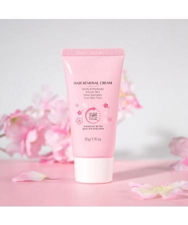 Body Hair Removal Cream - Gentle Hair Removal for Sensitive Skin - Moisturizing Cream 50g for Armpits Back Legs Face Upper Lip - Buy Online on GoSupps.com