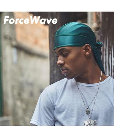 ForceWave 12-Piece Silky Satin Durag Set for 360 Waves - Unisex - 12 Colors - Buy Online on GoSupps.com