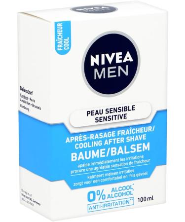 Nivea After Shave Balm Sensitive Cool 100ml - Soothing & Refreshing Shave Care | International Shipping Available - Buy Online on GoSupps.com