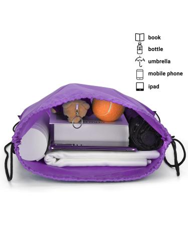 Svaldo 12 PCS 4 Color Cinch Bags - 13x17 Inch Polyester Gym Drawstring Backpacks for Outdoor Sports - Black, Purple, Red, Blue - Buy Online on GoSupps.com