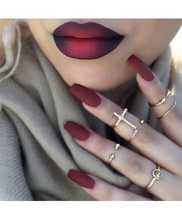 Square Shaped Acrylic Nail Tips 500PCS Full Cover False Nails with Case for DIY Nail Art 10 Sizes square-natural - Buy Online on GoSupps.com