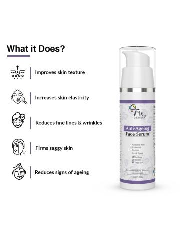 Fixderma Hyaluronic Acid Serum - Anti-Aging Pro Retinol Serum for Fine Lines & Wrinkles | Unisex Face Serum for All Skin Types - 30g - Buy Online on GoSupps.com