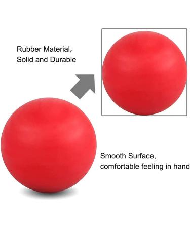 Wovte Silicone Massage Lacrosse Ball for Sore Muscles - Deep Tissue Relief for Shoulders, Neck, Back, and Feet - Trigger Point Therapy for Muscle Knots - Ideal for Yoga and Myofascial Release - Red - Buy Online on GoSupps.com
