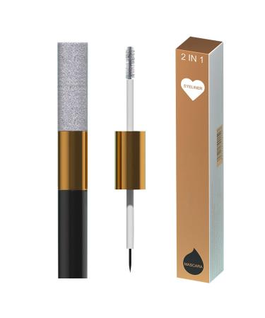 Washable mascara glitter mascara - Soft gel formula mascara smudge-proof shimmering eyeliner for men women friends and beauticians
