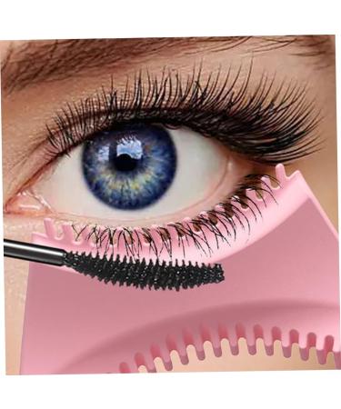 Healeved 4 Pcs Mascara Brush Massaging Eye Mask Lash Mascara Eyeshadow Eyeliner Guide Pink - Buy Online on GoSupps.com