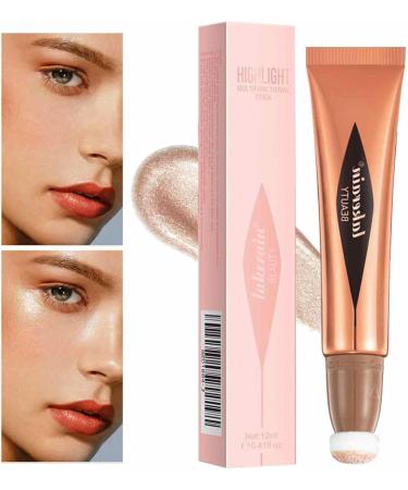 Liquid Stick - Highlighter Makeup & Stick | Lightweight Contouring Highlighter Makeup Stick Breathable Feel Sheer Flush of Color Natural Looking Dtt High Gloss Liquid 03# - Buy Online on GoSupps.com