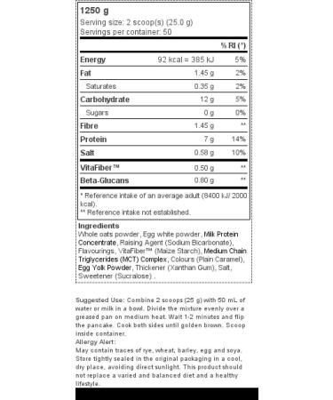 Pancake 1250 g Peanut Butter - Buy Online on GoSupps.com