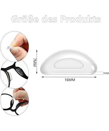 Shulllin Self-Adhesive Silicone Nose Pads for Glasses | Anti-Slip Soft Nasal Pads for Comfort | 20 Couples - Buy Online on GoSupps.com