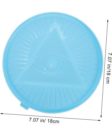 Lurrose Illuminati Mold Diy Crafts Silicone Mold Triangle Eyes Casting Molds Round Pattern Board - Buy Online on GoSupps.com